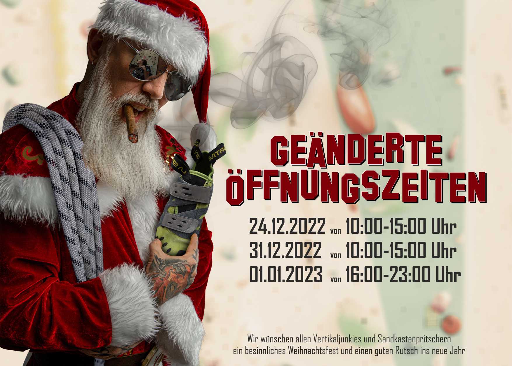 Jahreswechsel Öffnungszeiten